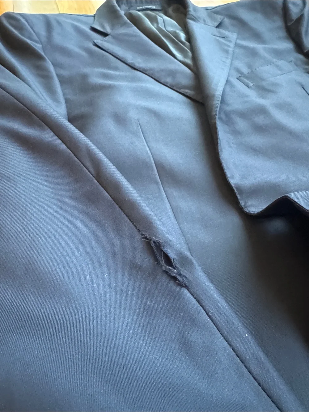 Ermenegildo Zegna 14 Mil Mil 14 Navy Two-Button Single-Breasted Blazer 42L